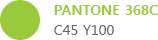 PANTONE 368C C45 Y100