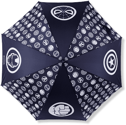마블 히어로 아이콘 우산